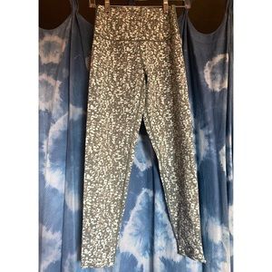 Aerie Leopard Print Crossover Leggings, Size Small